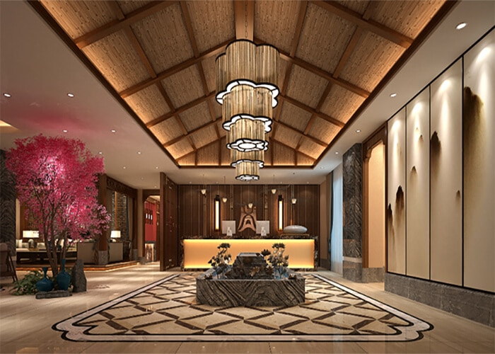 lobby of a luxury hotel