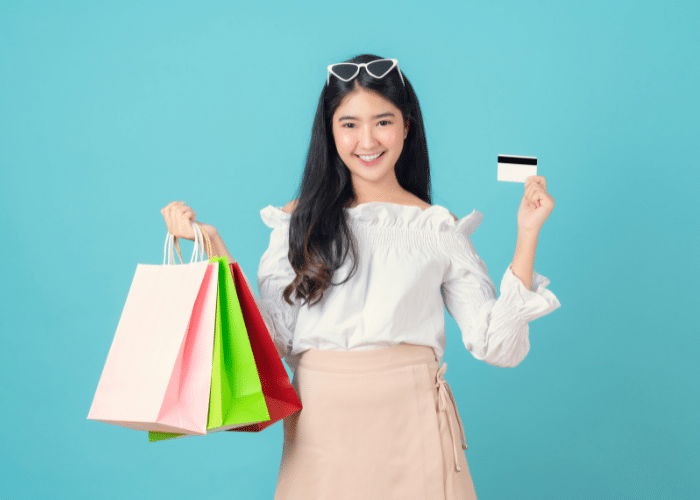 shopping with credit card